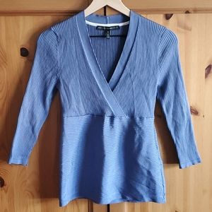 WHBM Long Sleeve Blue Top - M